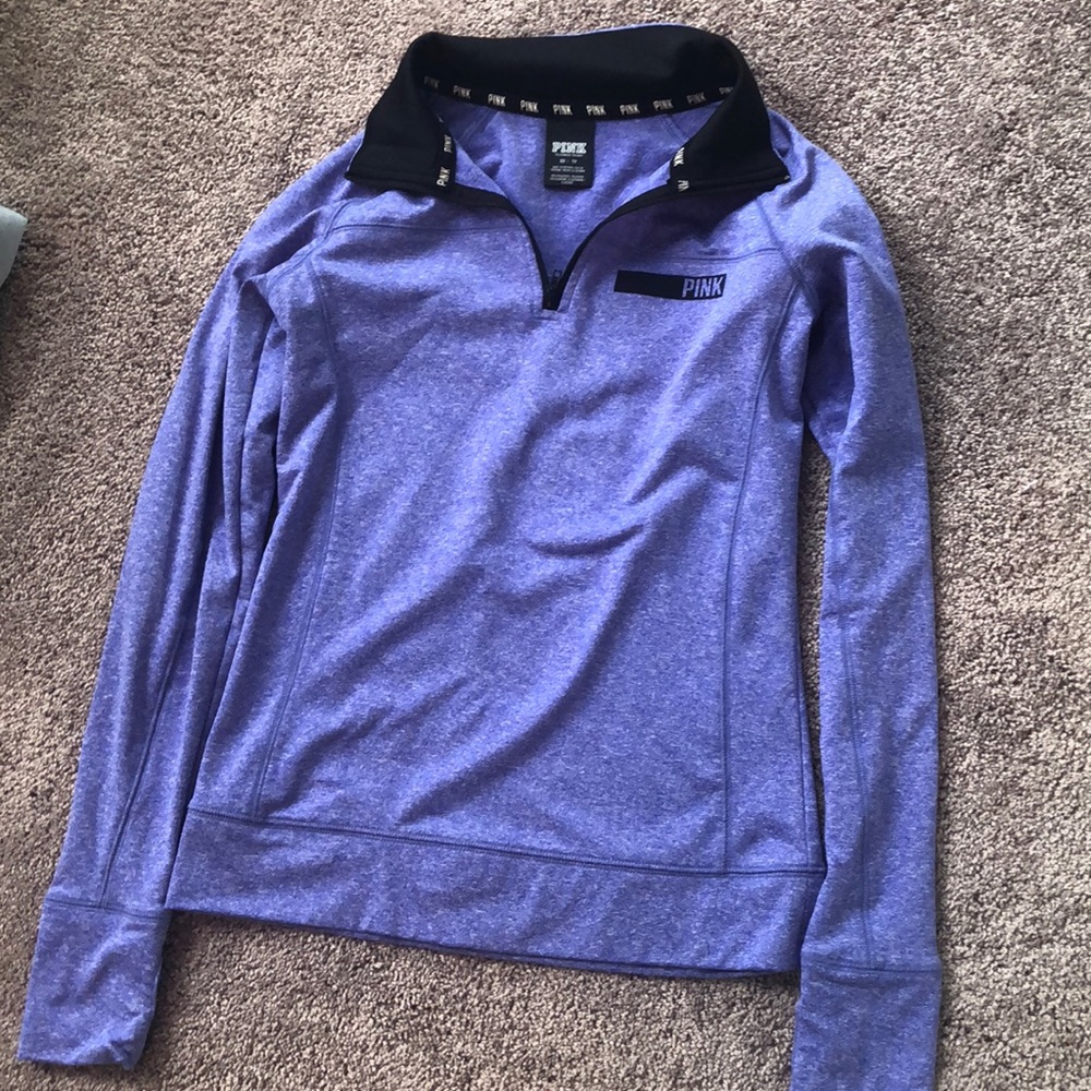 purple half zip